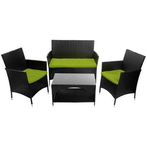 4 PCS Patio Furniture Outdoor Garden Conversation