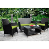 4 PCS Patio Furniture Outdoor Garden Conversation