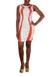 Bodycon Contrast Colored Sleeveless Mini Dress