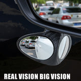 Car Care Dual Vision Auxiliary Mirror Adjustable
