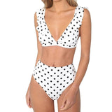 Fantastic Womens Piece Wave Swimsuit Lotus Leaf