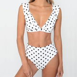 Fantastic Womens Piece Wave Swimsuit Lotus Leaf