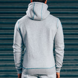 CozyFit Hoodie - Grey & Blue