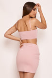 Pink Lace Up Co-ord