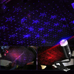 USB Laser Party Strobe Disco Led Car Roof Star Night Light Projector