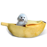 Banana Cat Bed House Cozy Cute Banana Puppy Cushion